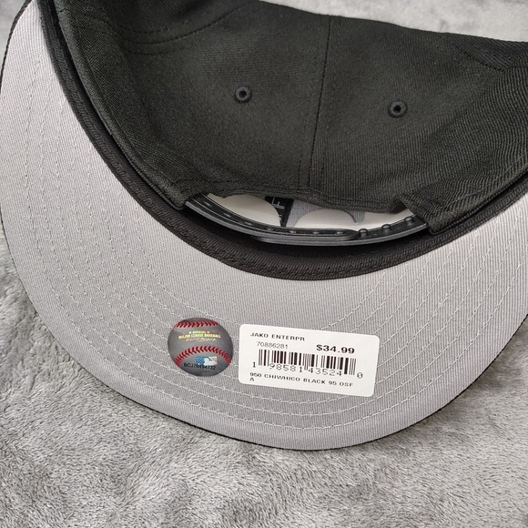 New Era Chicago White Sox 95 Year 9Fifty Snapback Black/Gold Rose Adjustable Cap - Picture 7 of 9